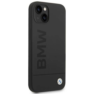 5. Etui BMW Silicone Signature Logo MagSafe na iPhone 14 Plus - czarne