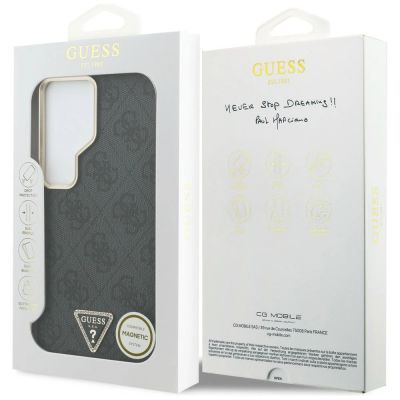8. Etui Guess 4G Triangle Logo MagSafe na Samsung Galaxy S26 Ultra - czarne