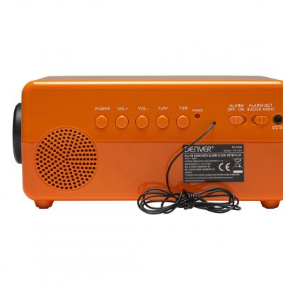 5. Radiobudzik retro Denver CR-425 pomarańczowy