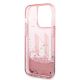 7. Etui Karl Lagerfeld Liquid Glitter Big KL na iPhone 14 Pro Max 6,7" - różowe