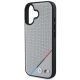 6. Etui BMW M Perforated Tricolor Line MagSafe na iPhone 16 - szare