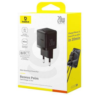 6. Ładowarka sieciowa Baseus Palm 20W USB-C - czarna