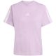 2. Koszulka damska adidas Essentials 3-Stripes Cotton jasnofioletowa JV7362