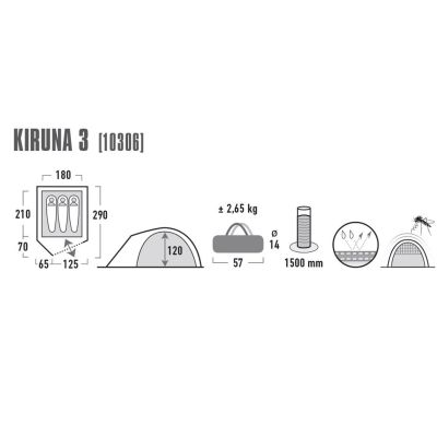 12. Namiot High Peak Kiruna 3 10306