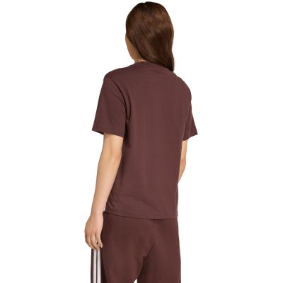 3. Koszulka damska adidas Essentials 3-Stripes Cotton brązowa JX7621