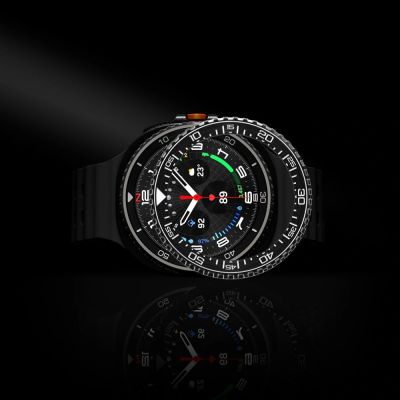 10. Nakładka Spigen Bezel Tune Pro Diverna Samsung Galaxy Watch 8 Classic 46 mm - czarna