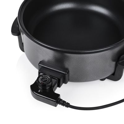 4. Tristar  | Wielofunkcyjna patelnia grillowa XL | PZ-9135 | Średnica 30 cm | Grill | 1500 W | Pokrywka w zestawie | Uchwyt stały | Czarny