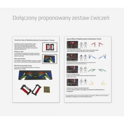 8. Wielofunkcyjna deska do pompek HMS PU10 czerwona