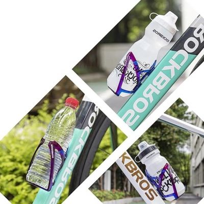 5. Uchwyt rowerowy Rockbros FK338 na bidon - niebiesko-fioletowy