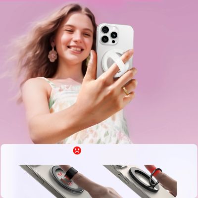 4. Ring magnetyczny Joyroom JR-ZS500 kompatybilny z MagSafe uchwyt - biały