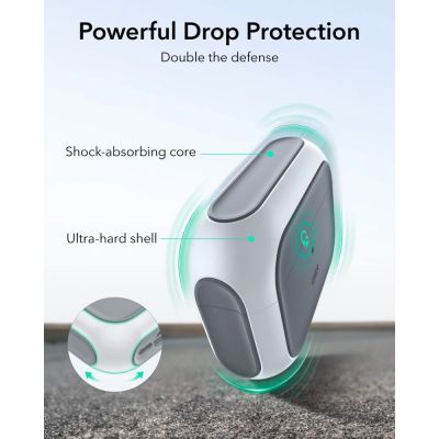5. Etui ESR Orbit HaloLock MagSafe na AirPods Pro 3 - białe