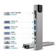 7. Hub USB Tech-Protect HB09 8w1 TYPE-C + USB-A 3.0 + USB-C 3.0 + HDMI 4K 60HZ + SD/TF + PD100W + RJ45 1000 MB/S - szary