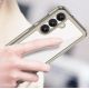 3. Etui Outer Space Case na Samsung Galaxy S25 Edge pokrowiec z elastyczną ramką - półprzezroczyste, czarne