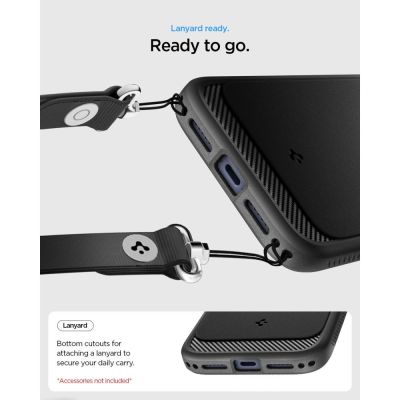 6. Etui Spigen Rugged Armor MagSafe na iPhone 18 Pro Max / 17 Pro Max - czarne matowe