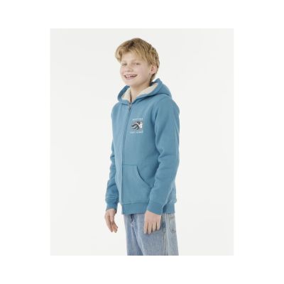 2. Bluza RIP CURL HAZE & TUBE LINED Z/T HOOD-BOY niebieska