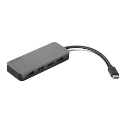 3. Lenovo 4X90X21427 huby i koncentratory USB 3.2 Gen 2 (3.1 Gen 2) Type-C 20000 Mbit/s Szary