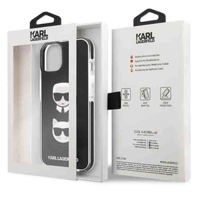 8. Etui Karl Lagerfeld Karl&Choupette Head na iPhone 13 - czarne