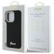 8. Etui Guess Silicone Script Metal Logo & Frame na iPhone 16 Pro Max - czarne
