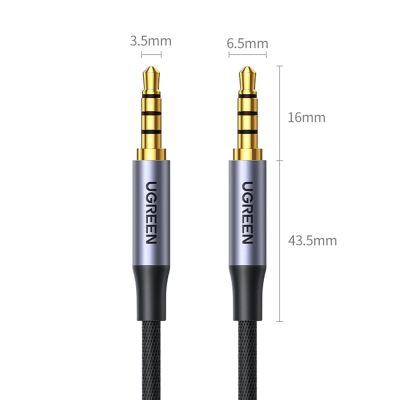 9. Kabel Ugreen AV183 20785 mini jack 3.5mm / mini jack 3.5mm 3m - szary