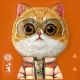 6. Etui Nimmy Cool&Cute 2.0 Cat na iPhone 17 Pro Max - pomarańczowe