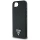 6. Etui Guess Grained Triangle MagSafe na iPhone 16e - czarne