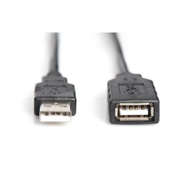 3. Kabel DIGITUS DA-73101 (USB M - USB F; 15m; kolor czarny)
