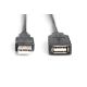 3. Kabel DIGITUS DA-73101 (USB M - USB F; 15m; kolor czarny)
