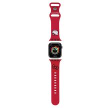 Pasek Hello Kitty Silicone Kitty Head na Apple Watch 38/40/41mm - czerwony