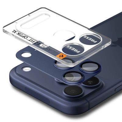 2. Szkło na obiektyw Spigen Optik Pro XL na iPhone 17 Pro Max - granatowe