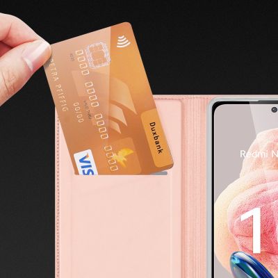 17. Dux Ducis Skin Pro etui do Xiaomi Redmi Note 12 pokrowiec z klapką portfel na kartę podstawka niebieskie