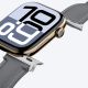 7. Skórzany pasek AMAZINGTHING Class Band do Apple Watch 45 / 46 / 49 mm - szary