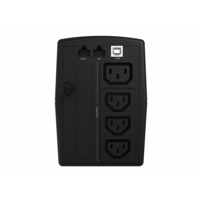2. Zasilacz awaryjny UPS Conceptronic 1000 VA/600 W/4xIEC/HID USB/RJ45 in/Out/AVR sw