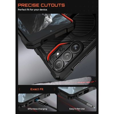 7. Etui Supcase UB Grip Mag MagSafe na Samsung Galaxy S26 Ultra - czarne