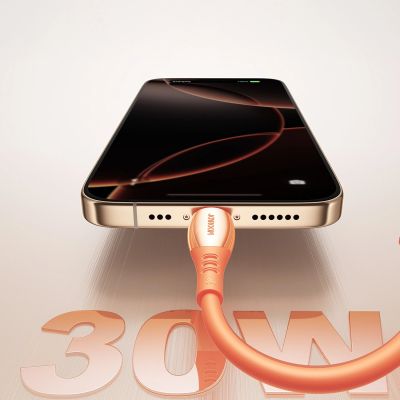 6. Kabel Joyroom S-A59 Vibrant Series 30W USB-C - Lightning 1,2m - pomarańczowy