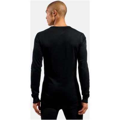 4. Koszulka męska Odlo BL TOP crew neck l/s ACTIVE WARM ECO roz. M Czarna