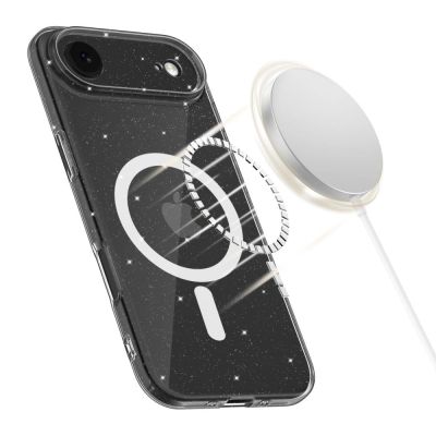2. Etui Tech-Protect FlexAir MagSafe na iPhone 17 Air - przezroczysto-brokatowe