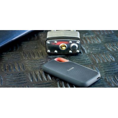 9. Dysk zewnętrzny SSD SanDisk Extreme Portable (4TB; USB 3.2; 1050 MB/s; SDSSDE61-4T00-G25)