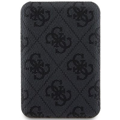 2. Powerbank indukcyjny Guess 4G Leather Metal Logo MagSafe 15W 5000mAh czarny