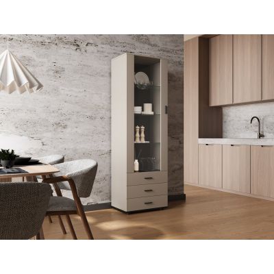 3. Witryna S1 SOHO 60x41x192 kaszmir+ czarny