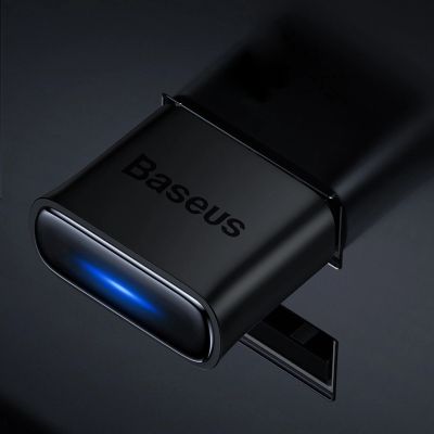 21. Baseus BA04 mini adapter Bluetooth 5.0 USB odbiornik nadajnik do komputera czarny (ZJBA000001)