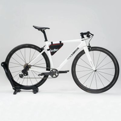 6. Torba rowerowa Rockbros G001 Flash Journey na ramę trójkątna 0.8 l - czerwona