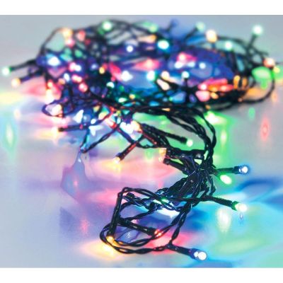 30. LAMPKI CHOINKOWE ŁAŃCUCH ŚWIETLNY 120 LED TIMER MULTIKOLOR