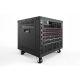 4. 8U AVS rack, 420 x 507 x 460 mm threaded mountingholes, castors, bl