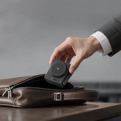 9. Ładowarka bezprzewodowa Baseus PicoGo AF21 3w1 Qi2.2 35W z zasilaczem EU 45W i kablem USB-C 1m - czarna