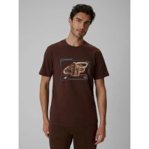 T-shirt regular z nadrukiem męski 4F 4FRSS26TTSHM4230-81S
