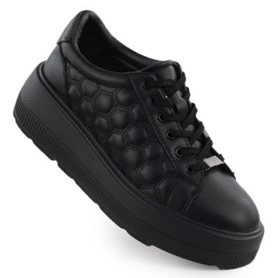 Półbuty pikowane na platformie Filippo W DP7285 PAW639A