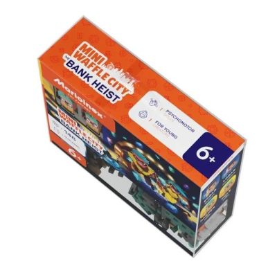 5. MARIOINEX Klocki Mini Waffle City Napad na bank, 148 elementów