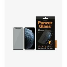 Szkło hartowane PanzerGlass E2E Super+ prywatyzujące na iPhone X / XS / 11 Pro - z czarną ramką