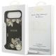 8. Etui Guess Grained Flowers Classic Logo MagSafe na iPhone Air - czarne