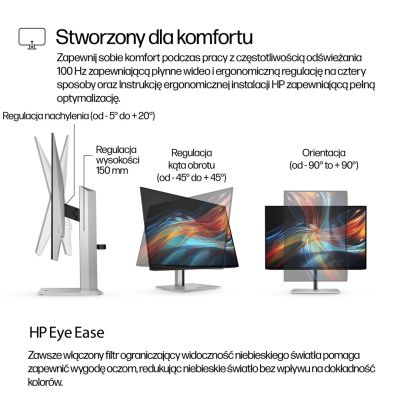8. MONITOR HP LED 24”S7 Pro 724pu (8Y2F7AA) 100Hz